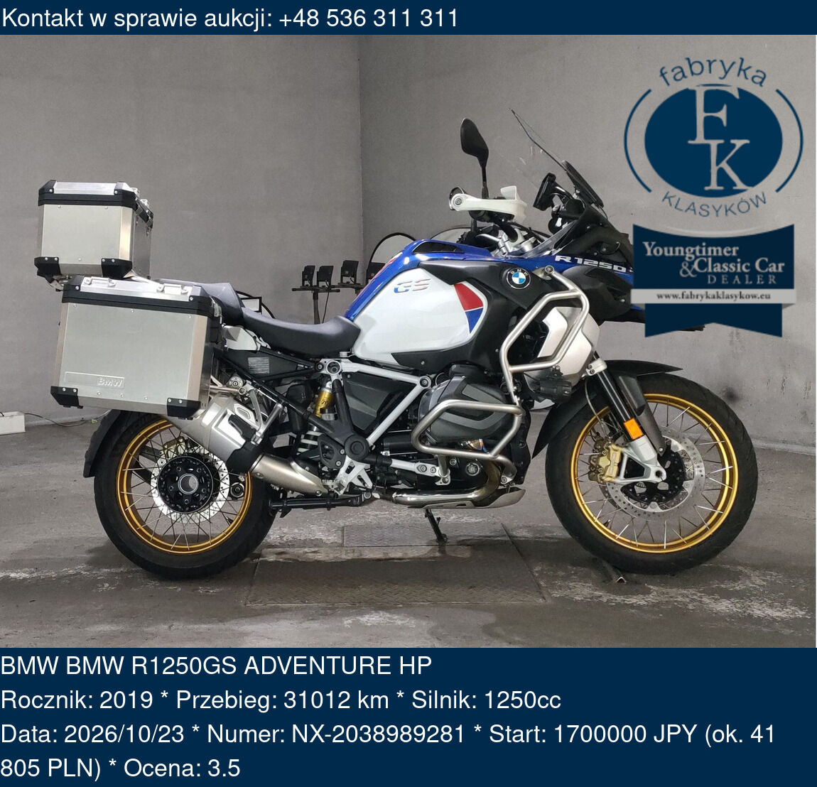 BMW BMW R1250GS ADVENTURE HP 2019 - zdjęcie 2