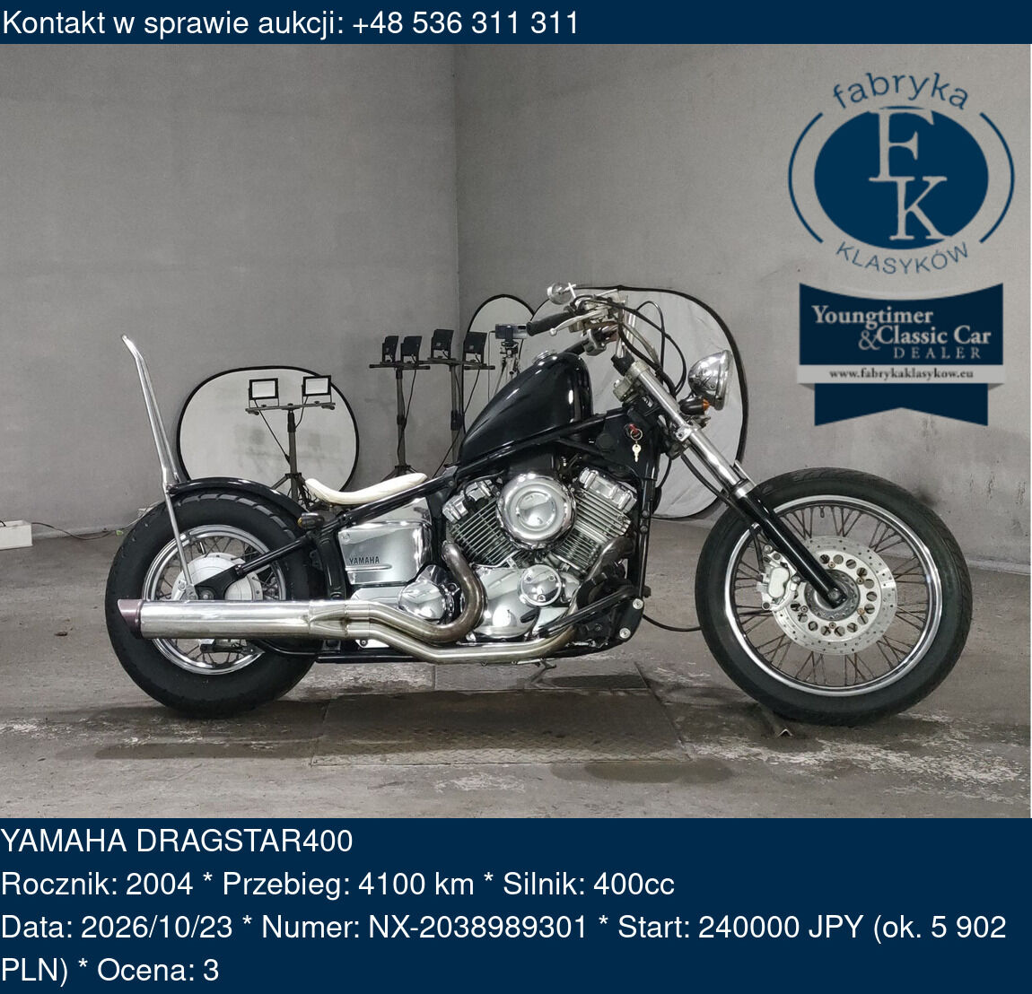 YAMAHA DRAGSTAR400 2004 - zdjęcie 2