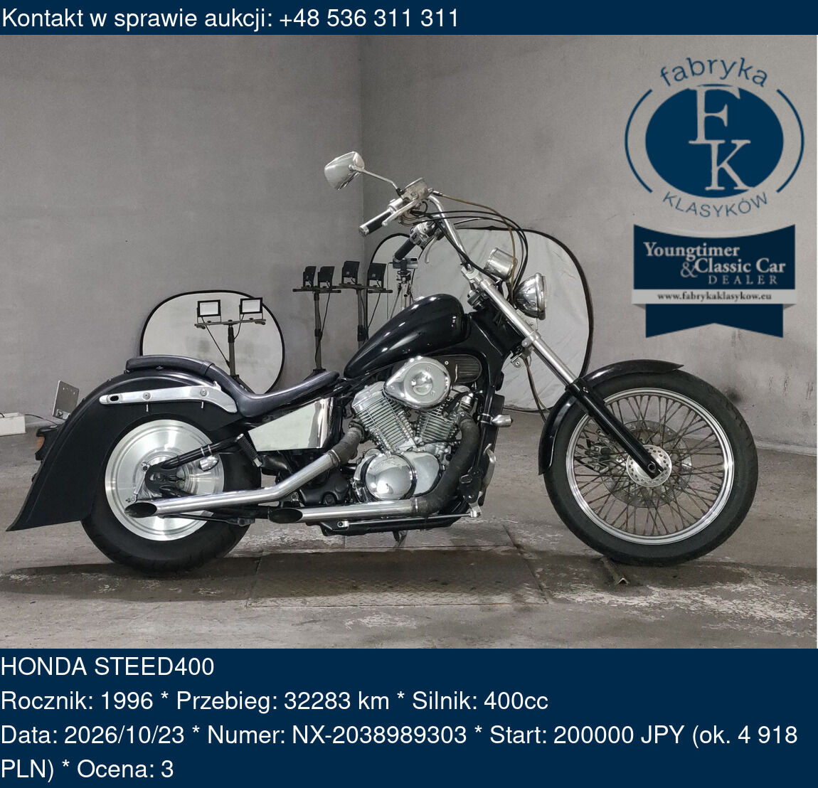 HONDA STEED400 1996 - zdjęcie 2