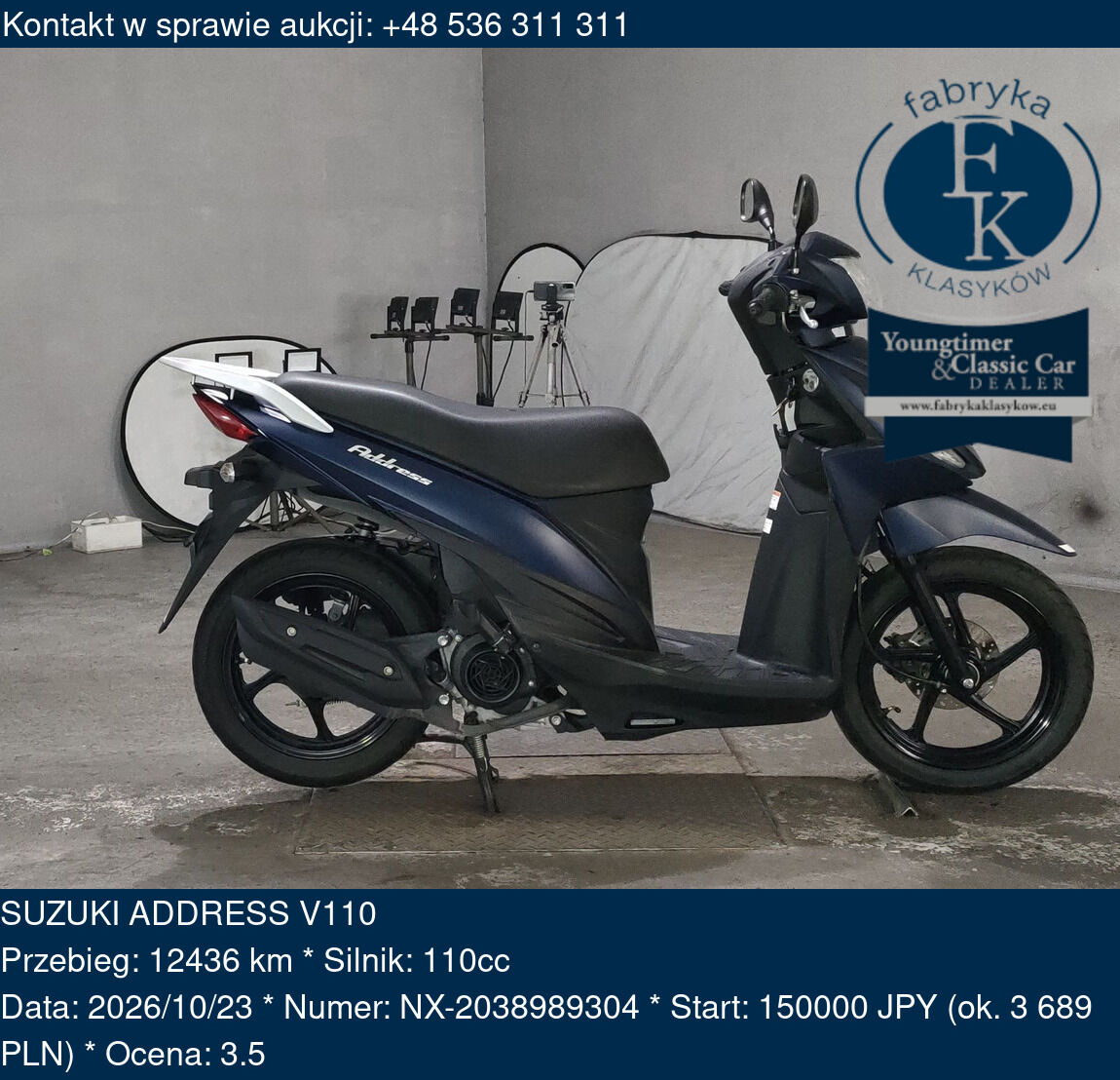 SUZUKI ADDRESS V110  - zdjęcie 2