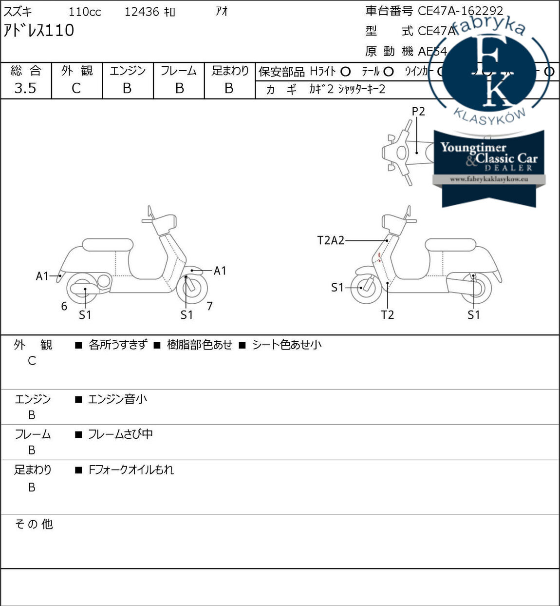 SUZUKI ADDRESS V110  - zdjęcie 7