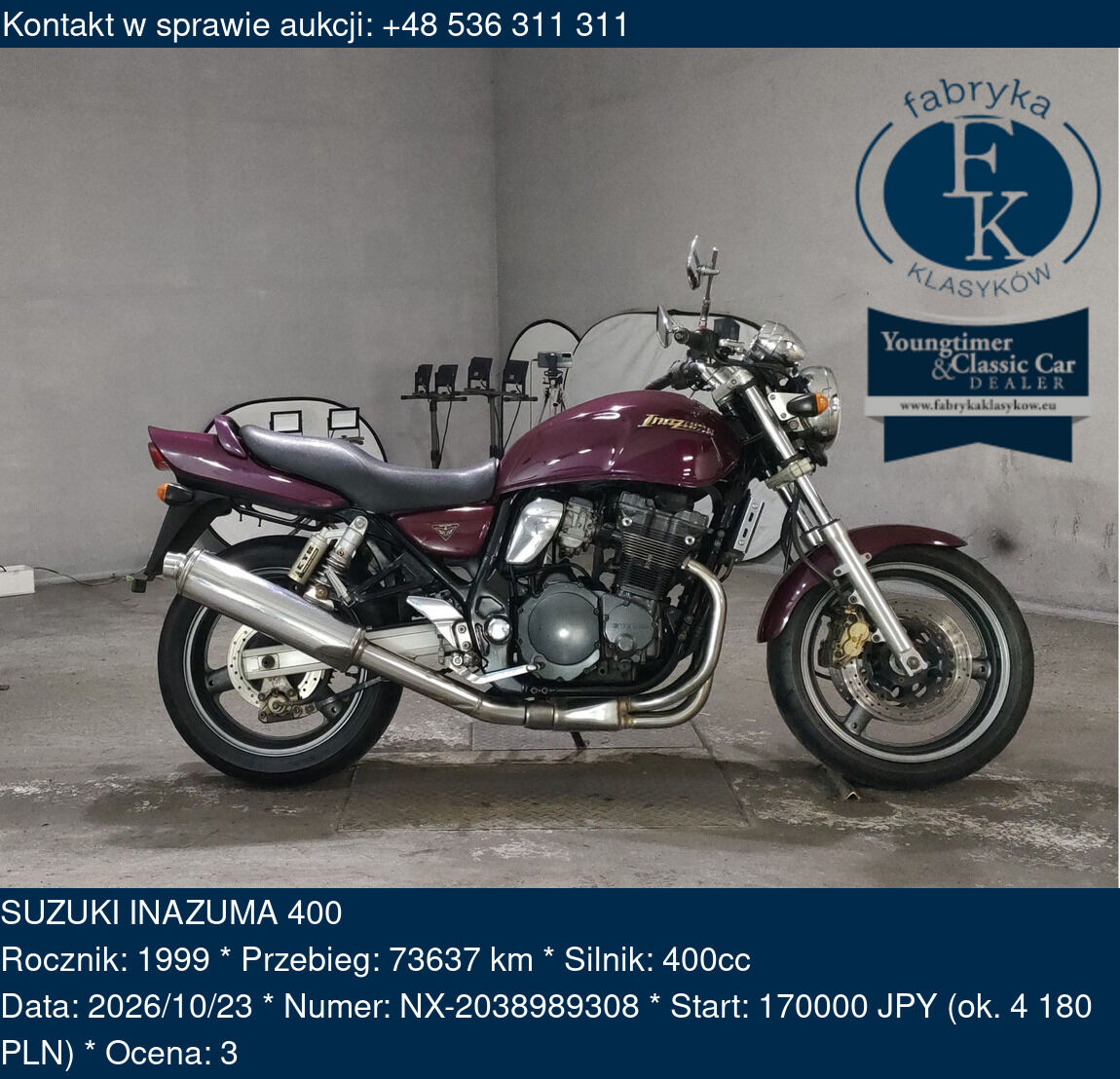 SUZUKI INAZUMA 400 1999 - zdjęcie 2