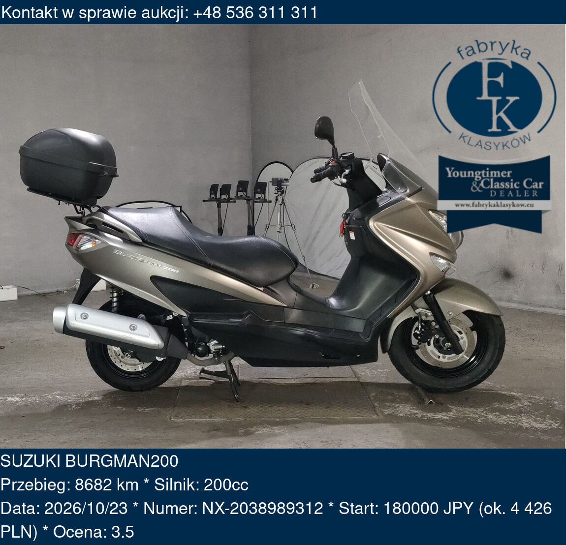 SUZUKI BURGMAN200  - zdjęcie 2