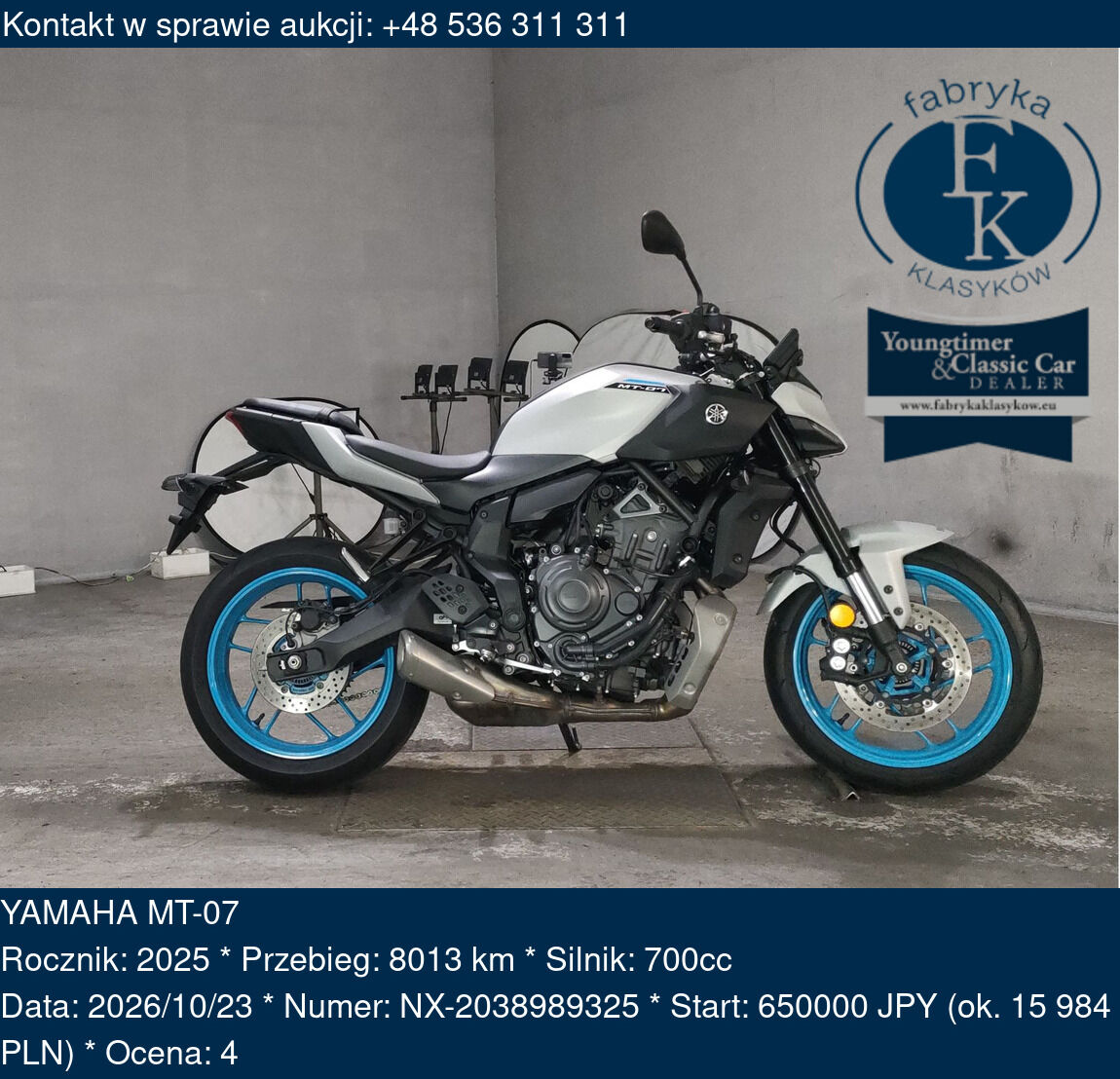 YAMAHA MT-07 2025 - zdjęcie 2