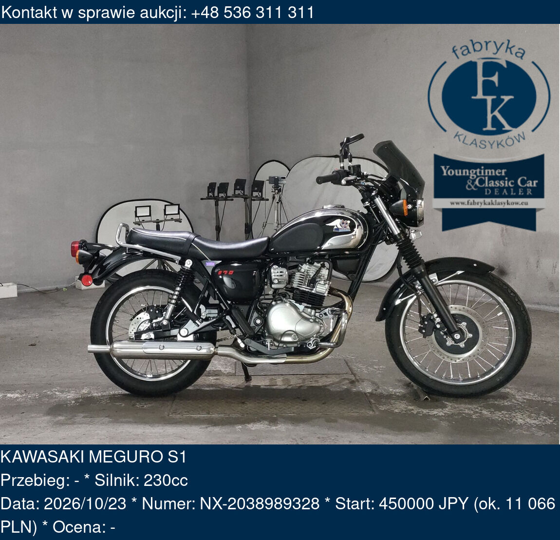 KAWASAKI MEGURO S1 - zdjęcie 2