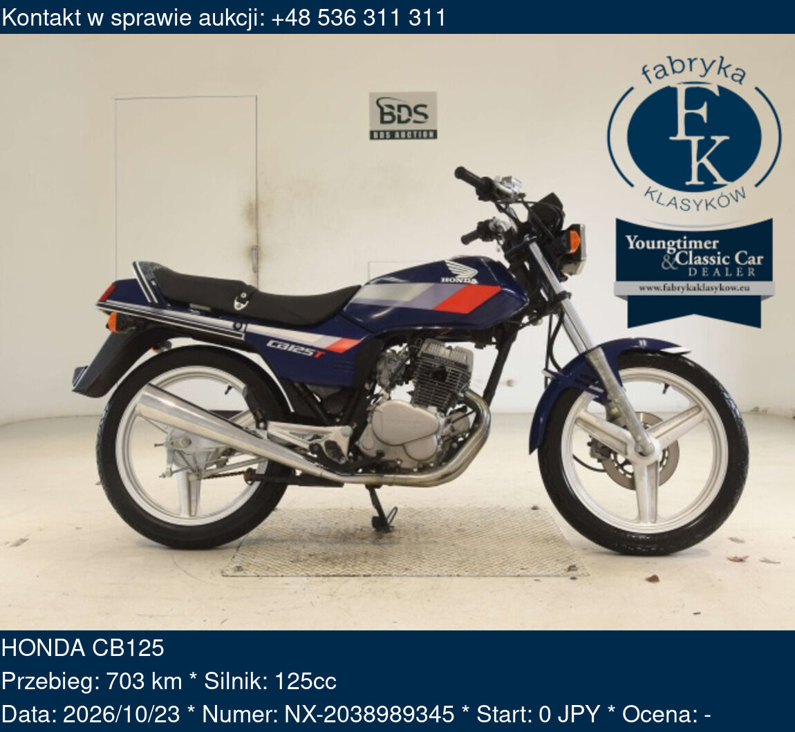 HONDA CB125 - zdjęcie 2
