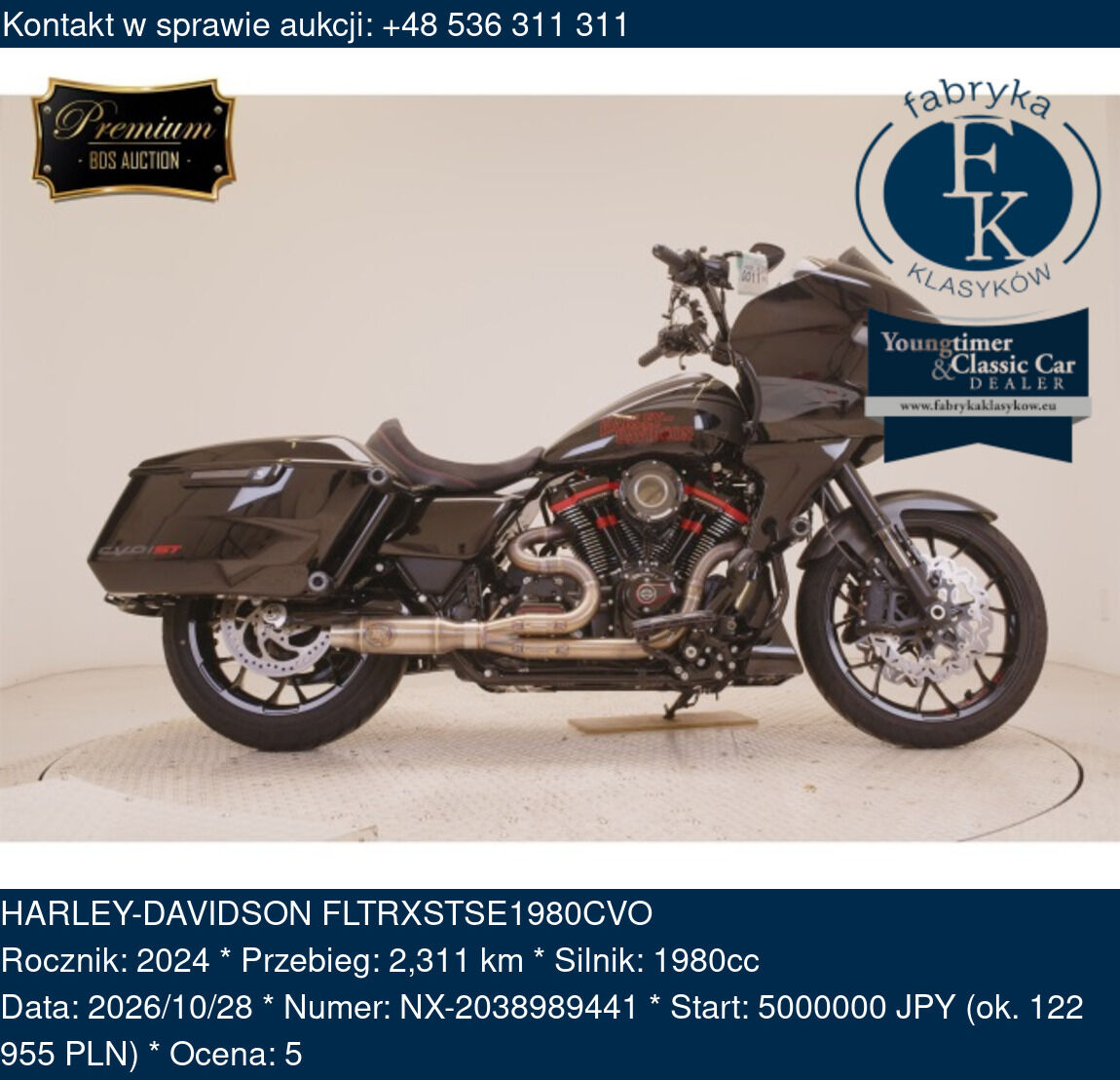 HARLEY-DAVIDSON FLTRXSTSE1980CVO 2024 - zdjęcie 2