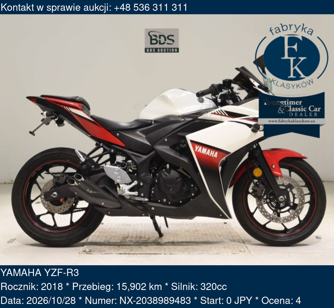 YAMAHA YZF-R3 2018 - zdjęcie 2