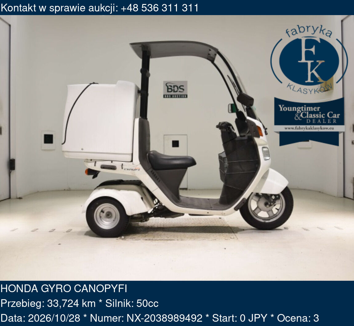 HONDA GYRO CANOPYFI  - zdjęcie 2