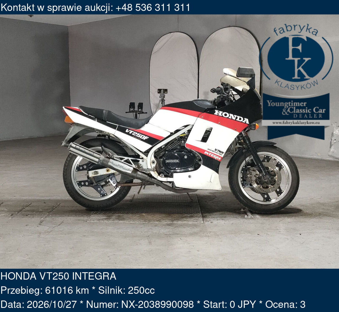 HONDA VT250 INTEGRA - zdjęcie 2