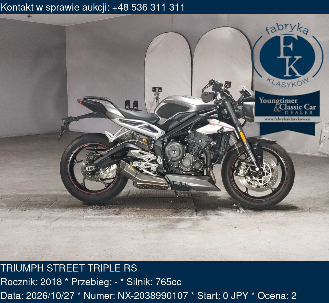 TRIUMPH STREET TRIPLE RS 2018 - zdjęcie 2