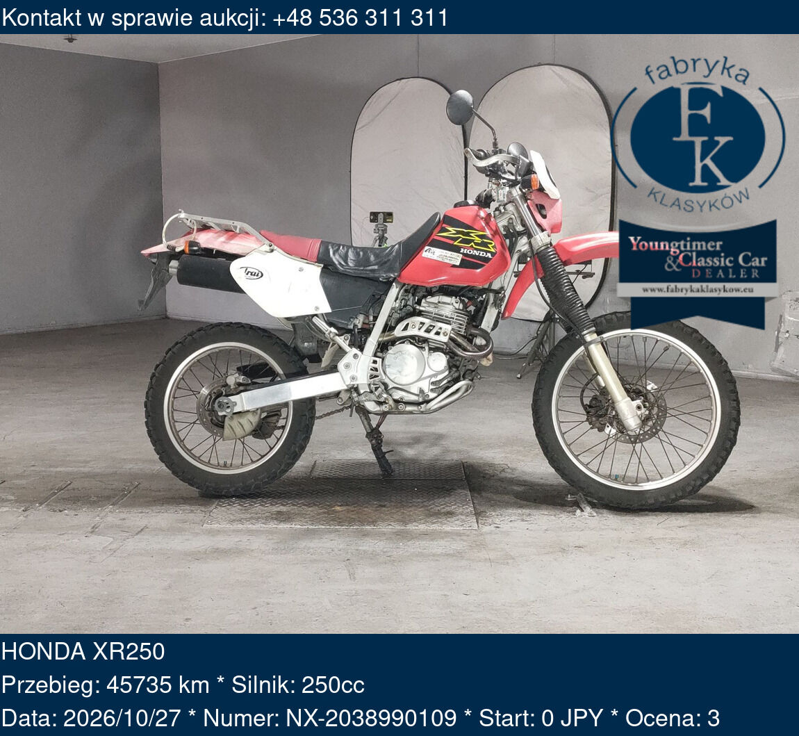 HONDA XR250  - zdjęcie 2