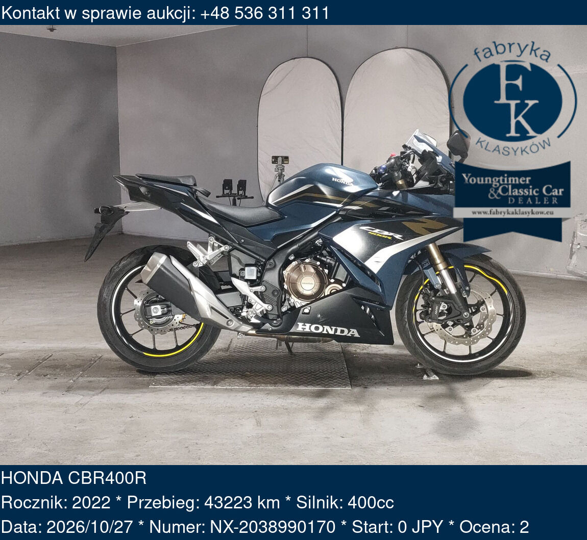 HONDA CBR400R 2022 - zdjęcie 2