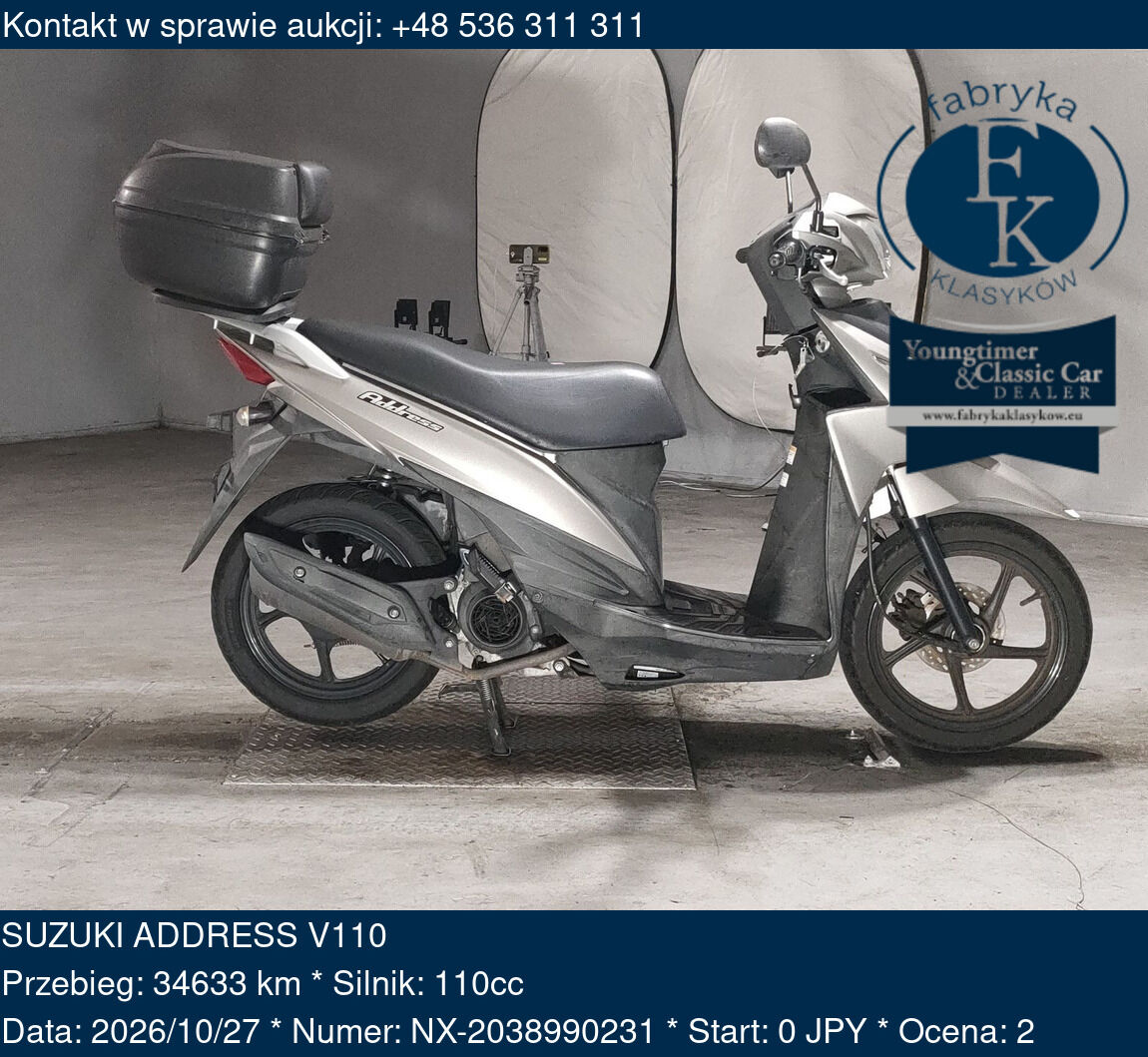 SUZUKI ADDRESS V110  - zdjęcie 2