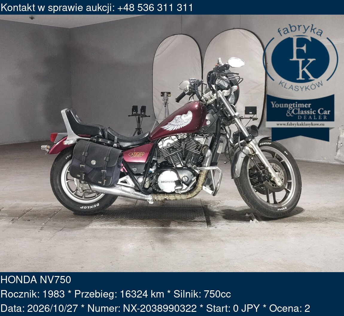 HONDA NV750 1983 - zdjęcie 2