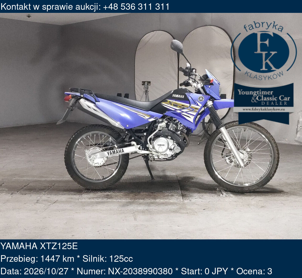 YAMAHA XTZ125E  - zdjęcie 2