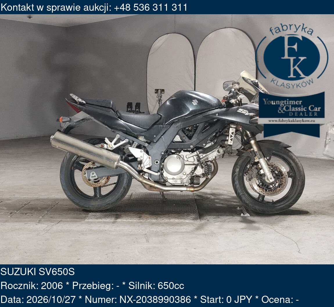 SUZUKI SV650S 2006 - zdjęcie 2
