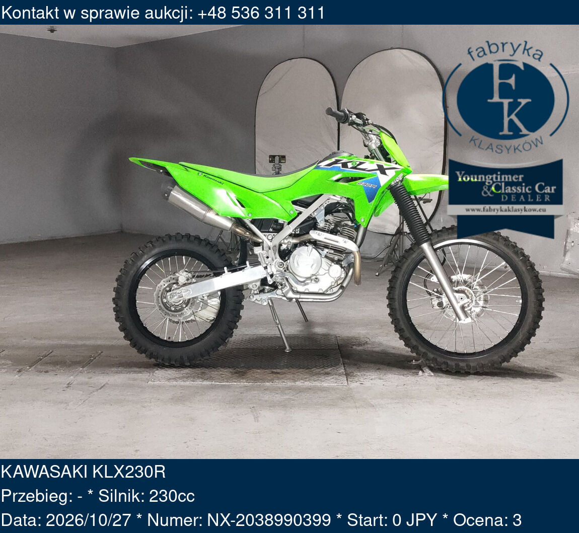 KAWASAKI KLX230R - zdjęcie 2