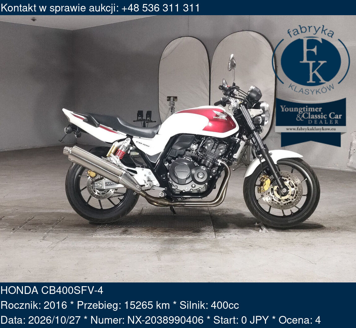 HONDA CB400SFV-4 2016 - zdjęcie 2
