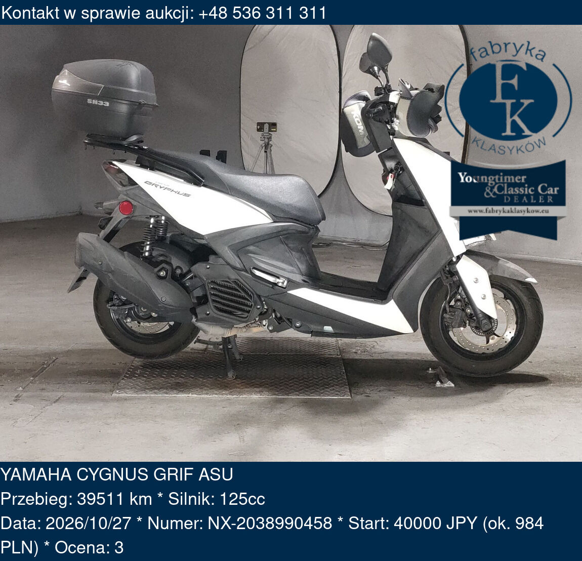 YAMAHA CYGNUS GRIF ASU - zdjęcie 2