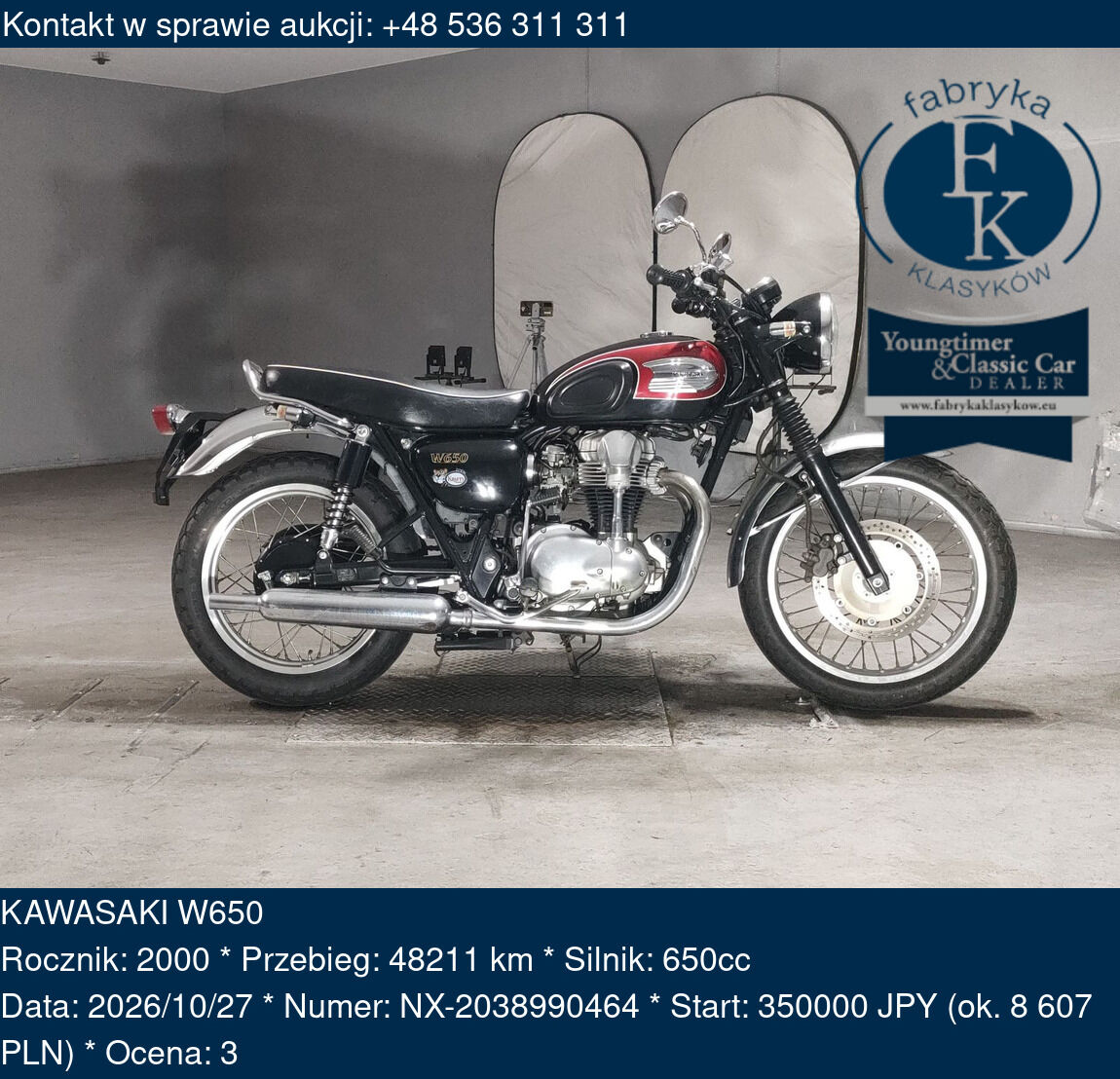 KAWASAKI W650 2000 - zdjęcie 2