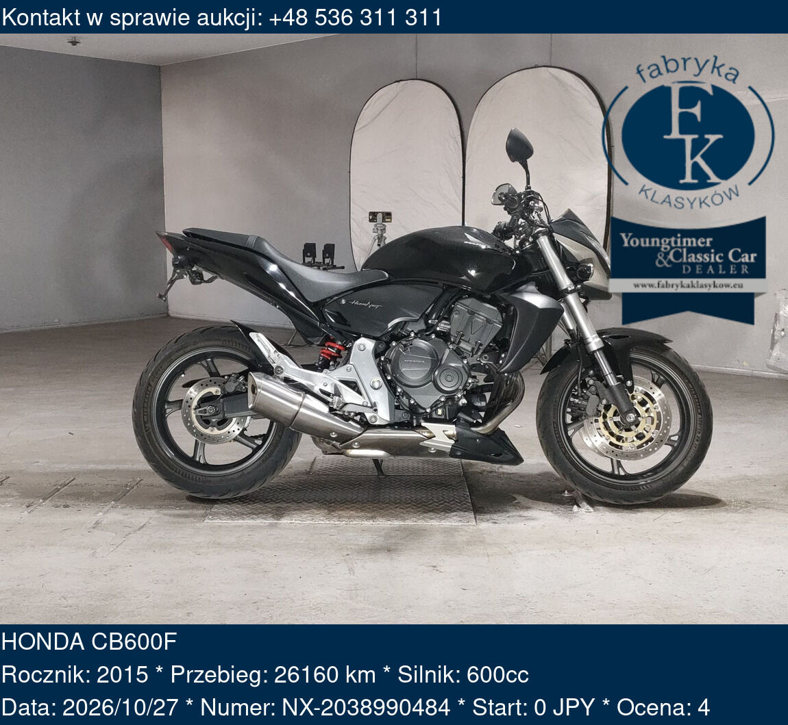 HONDA CB600F 2015 - zdjęcie 2