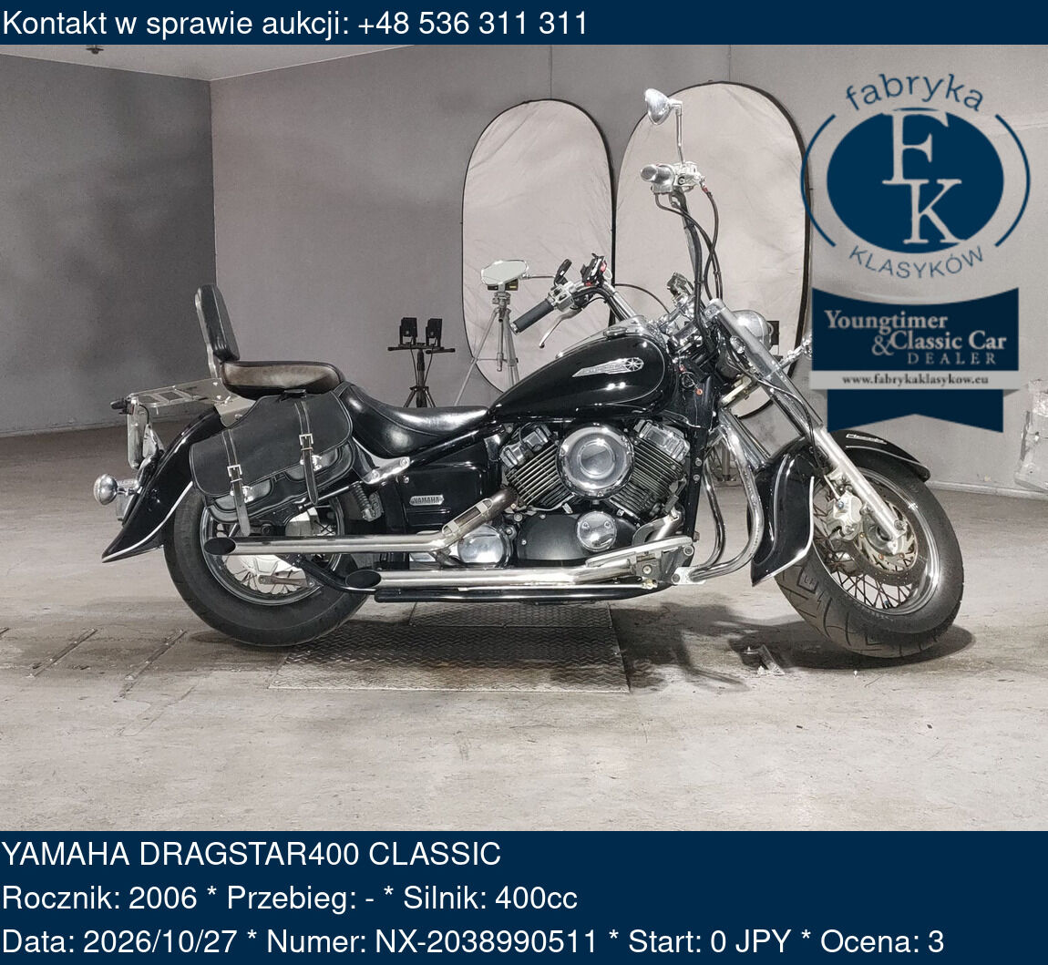 YAMAHA DRAGSTAR400 CLASSIC 2006 - zdjęcie 2