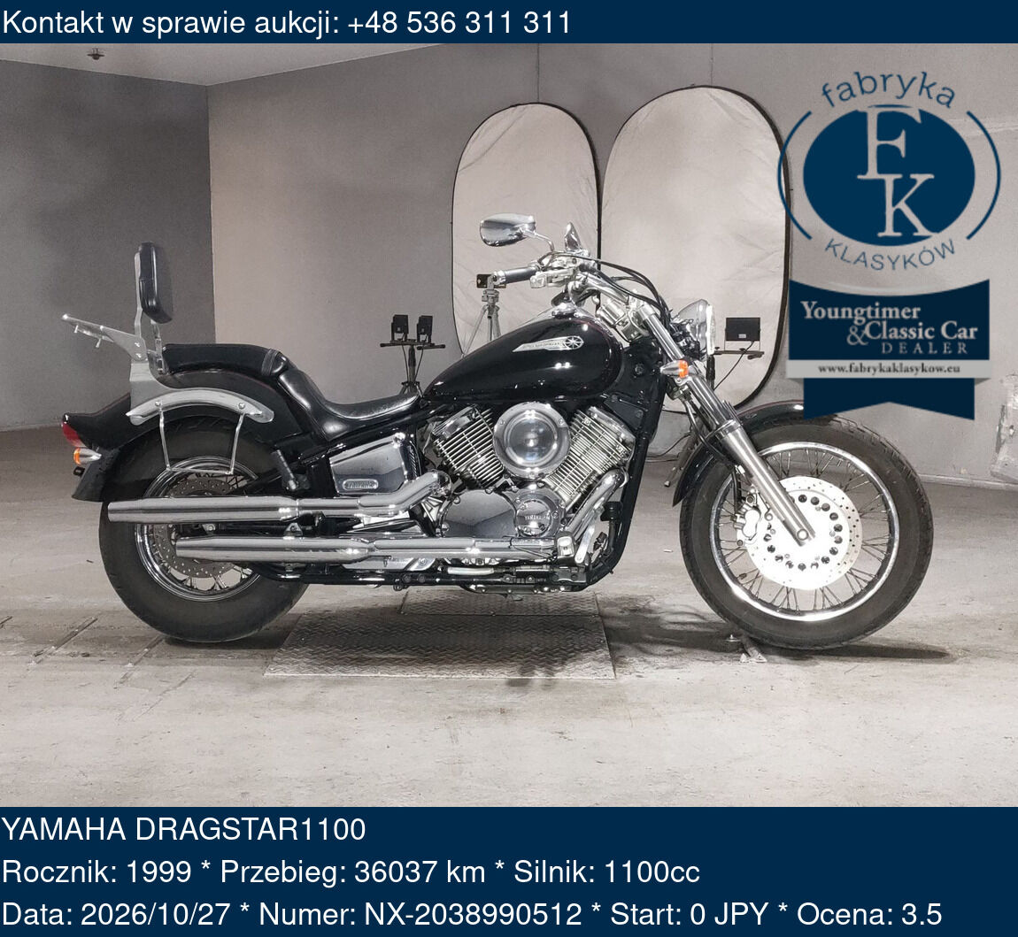YAMAHA DRAGSTAR1100 1999 - zdjęcie 2