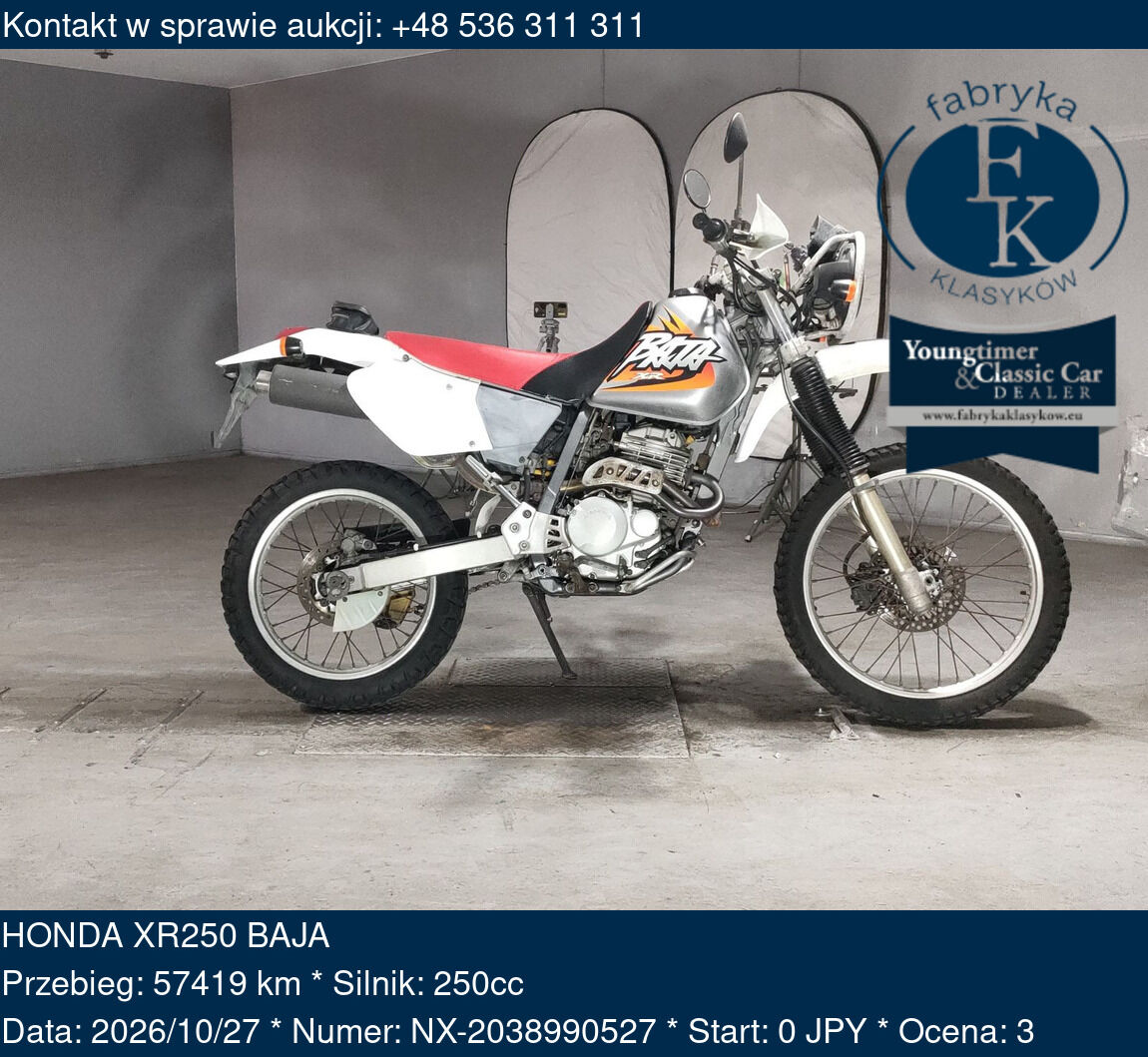 HONDA XR250 BAJA  - zdjęcie 2