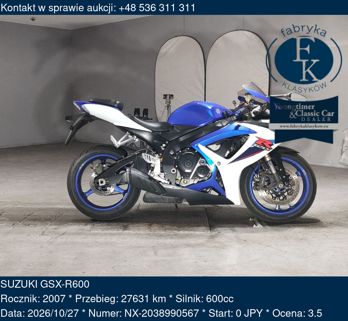 SUZUKI GSX-R600 2007 - zdjęcie 2