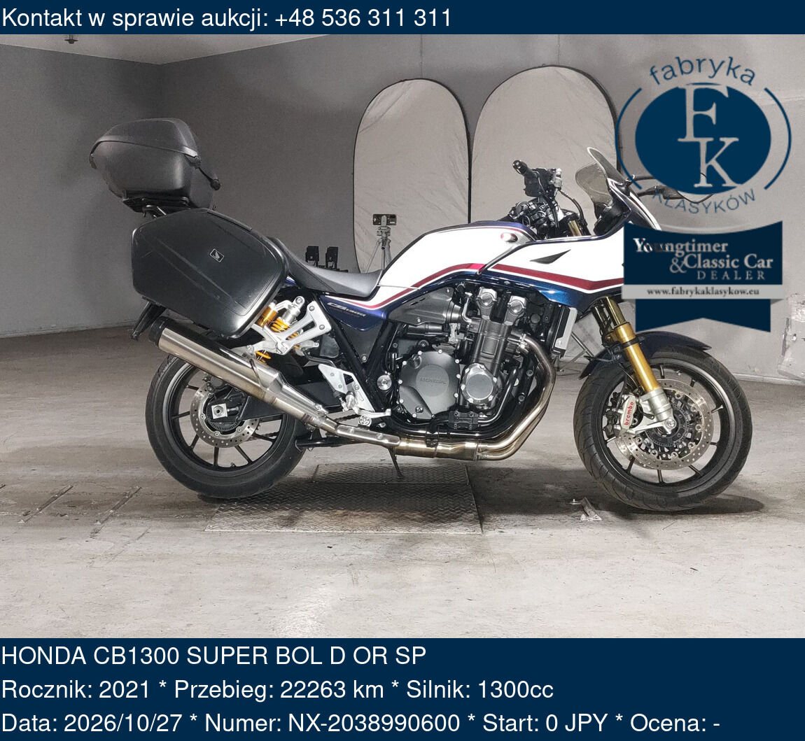 HONDA CB1300 SUPER BOL D OR SP 2021 - zdjęcie 2