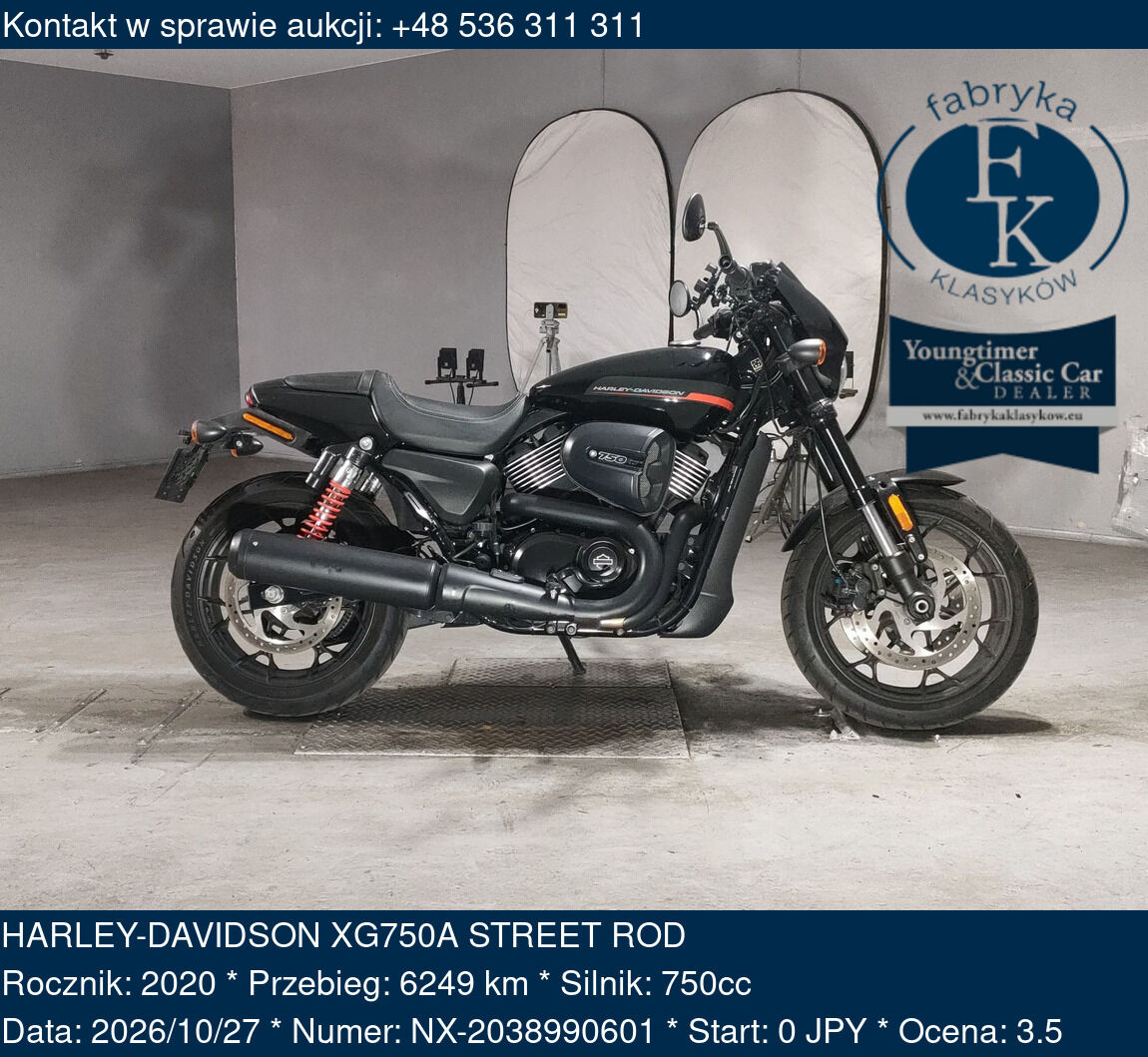 HARLEY-DAVIDSON XG750A STREET ROD 2020 - zdjęcie 2