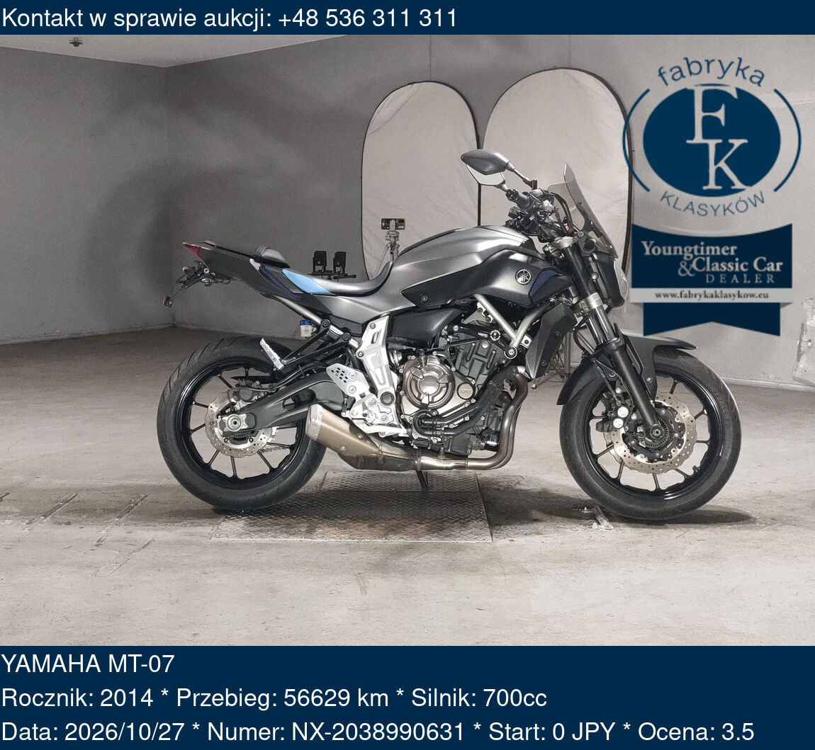 YAMAHA MT-07 2014 - zdjęcie 2