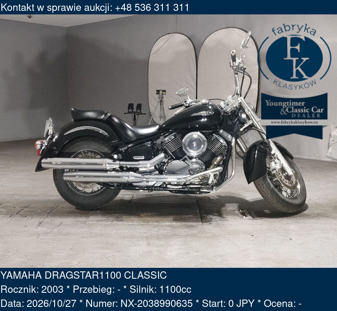 YAMAHA DRAGSTAR1100 CLASSIC 2003 - zdjęcie 2