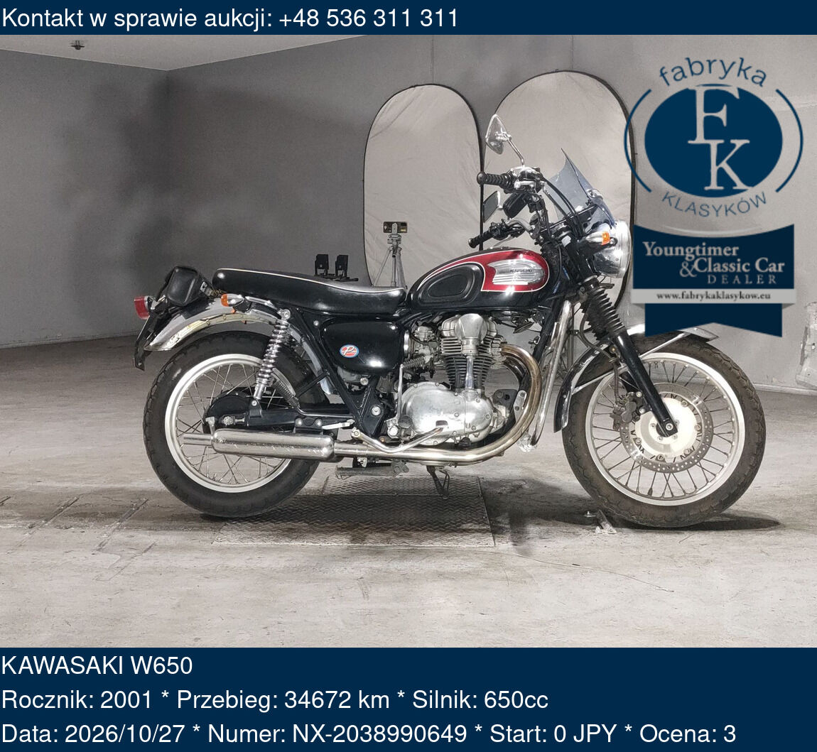 KAWASAKI W650 2001 - zdjęcie 2