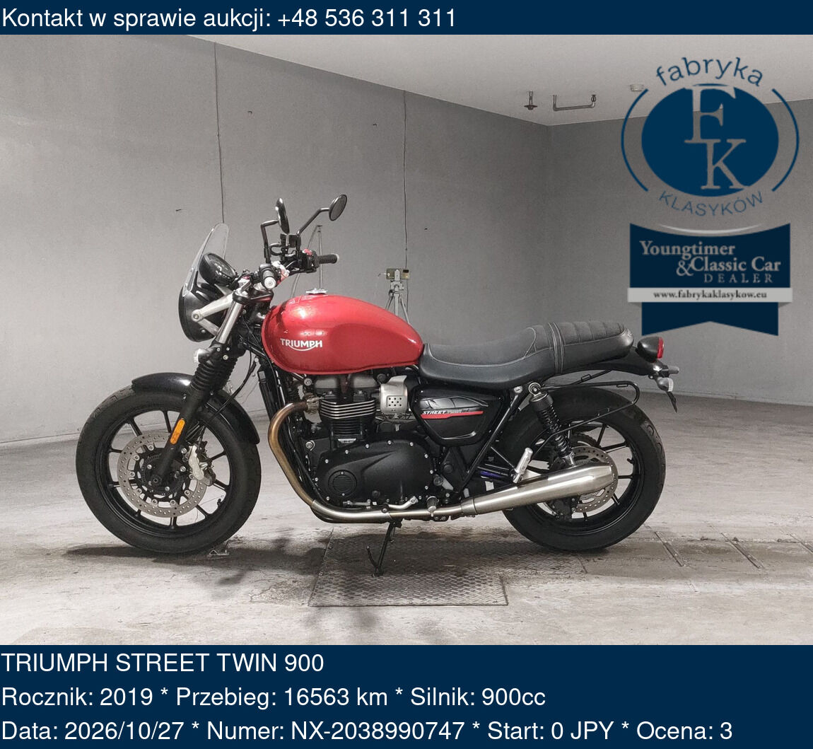 TRIUMPH STREET TWIN 900 2019 - zdjęcie 2