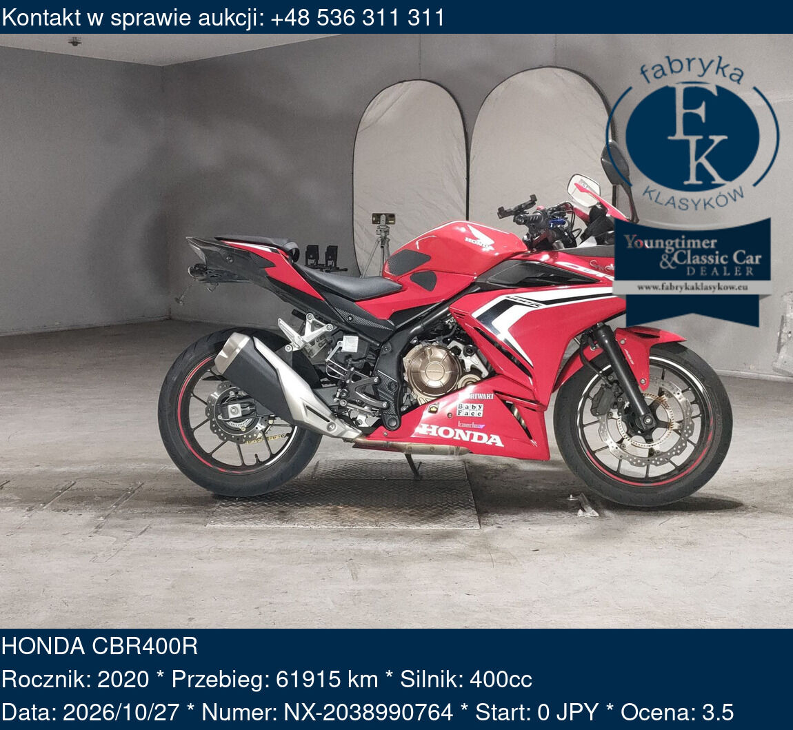 HONDA CBR400R 2020 - zdjęcie 2