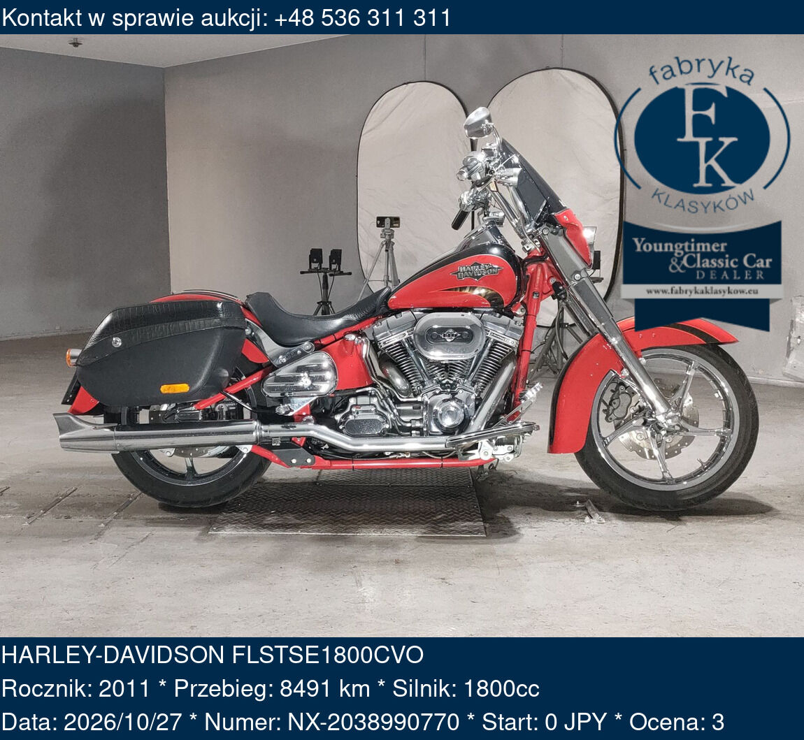 HARLEY-DAVIDSON FLSTSE1800CVO 2011 - zdjęcie 2