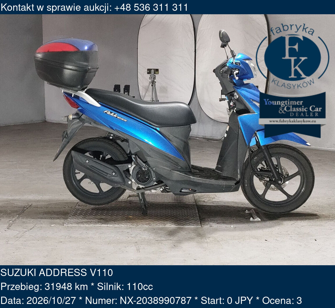 SUZUKI ADDRESS V110  - zdjęcie 2