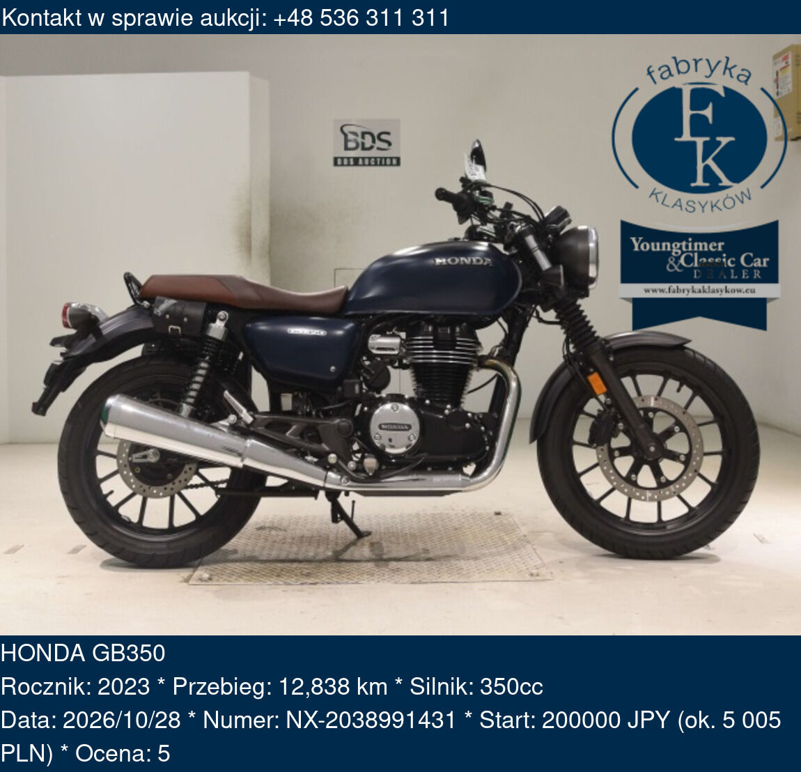 HONDA GB350 2023 - zdjęcie 2