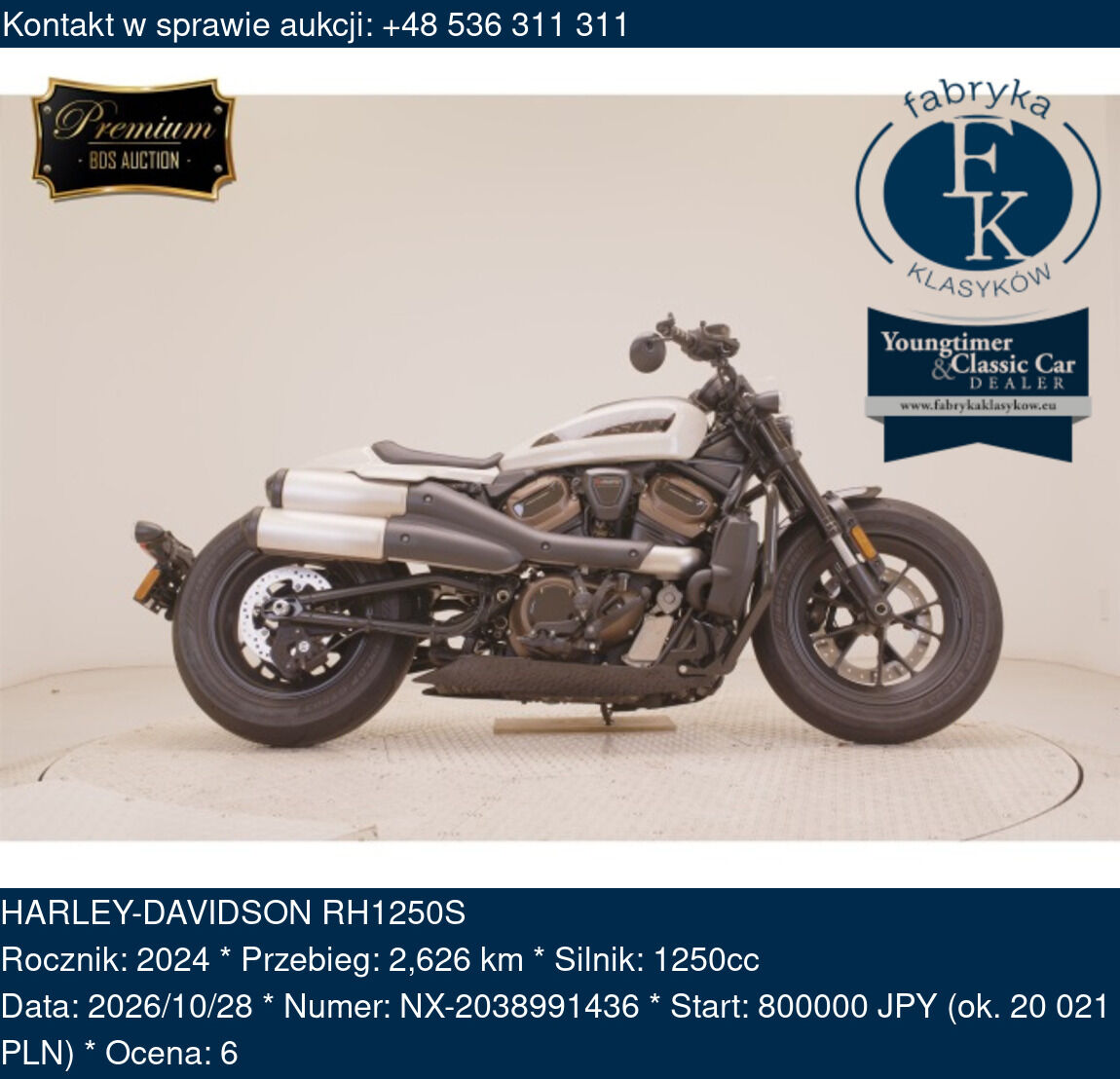 HARLEY-DAVIDSON RH1250S 2024 - zdjęcie 2
