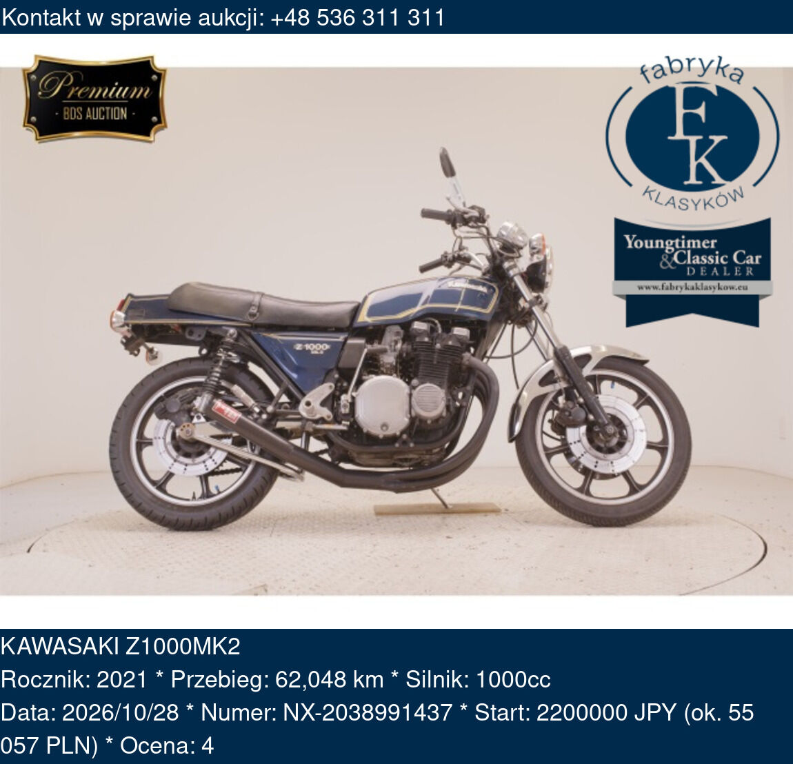 KAWASAKI Z1000MK2 2021 - zdjęcie 2