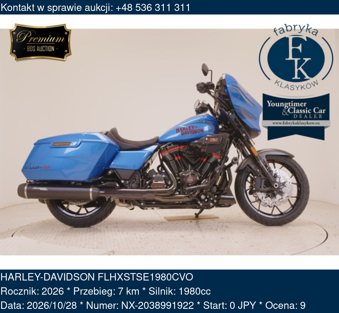HARLEY-DAVIDSON FLHXSTSE1980CVO 2026 - zdjęcie 2
