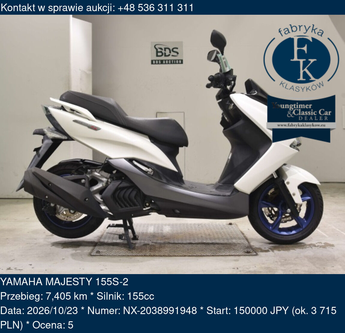 YAMAHA MAJESTY 155S-2  - zdjęcie 2