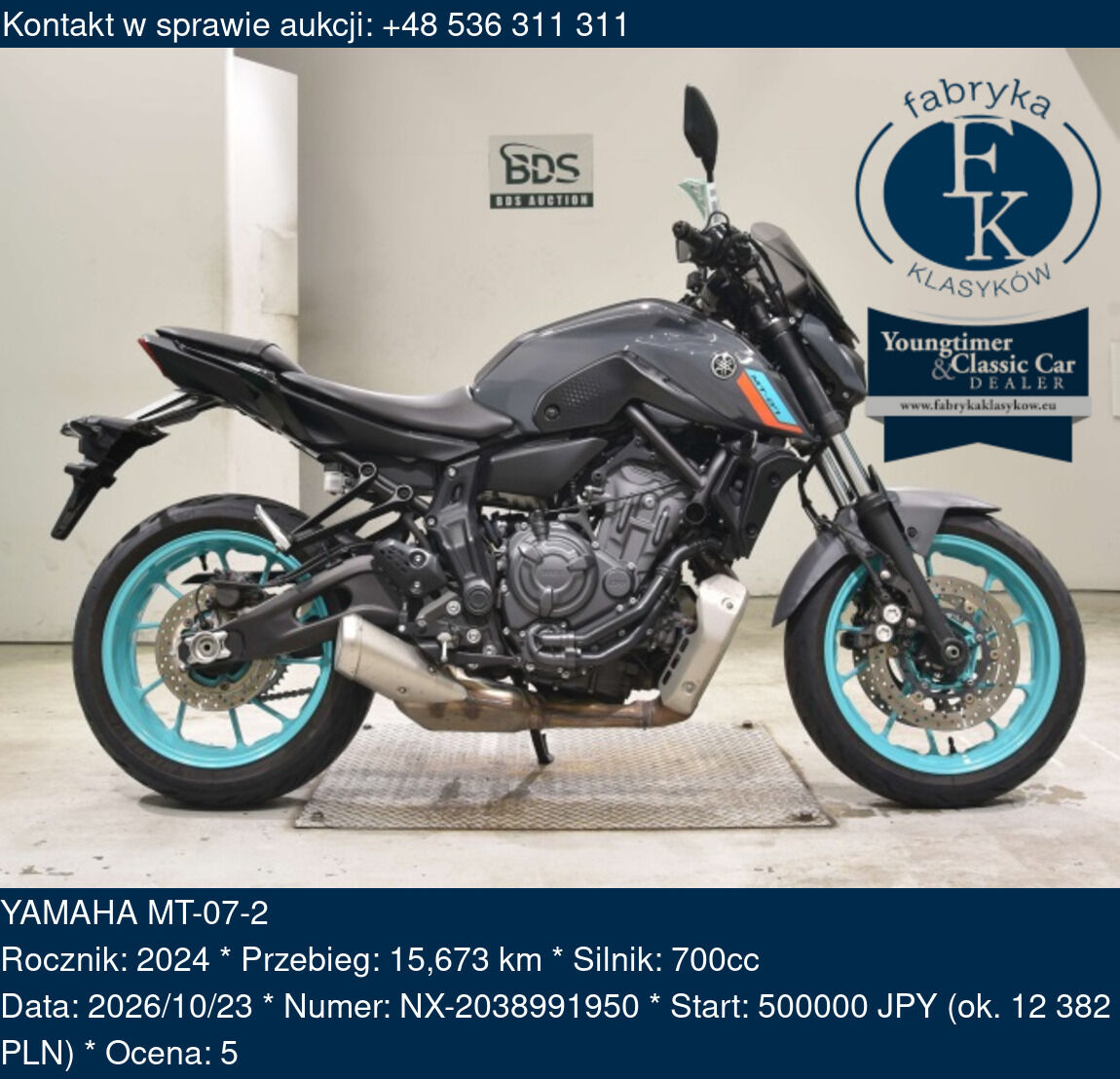 YAMAHA MT-07-2 2024 - zdjęcie 2