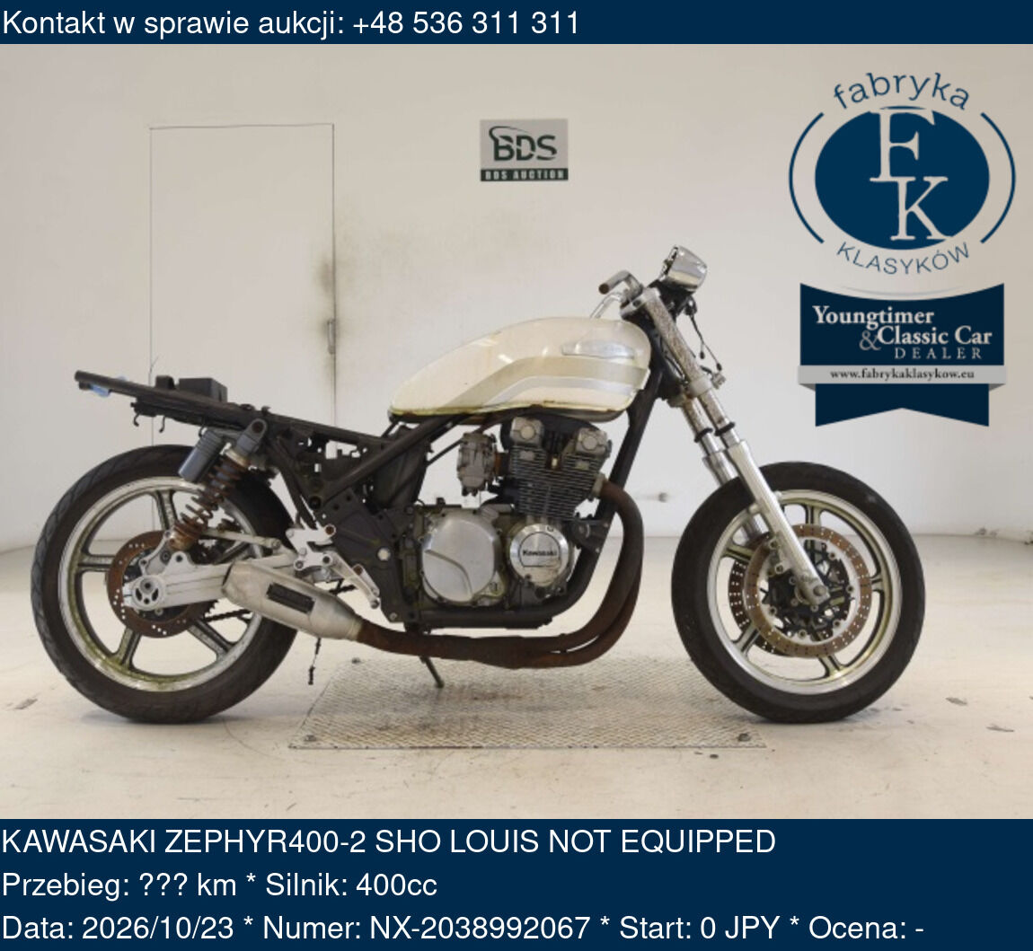 KAWASAKI ZEPHYR400-2 SHO LOUIS NOT EQUIPPED  - zdjęcie 2