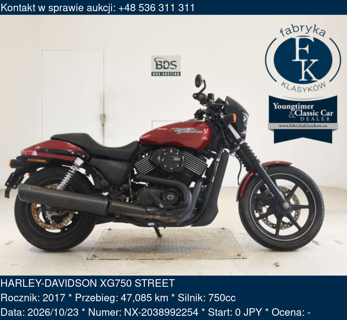 HARLEY-DAVIDSON XG750 STREET 2017 - zdjęcie 2