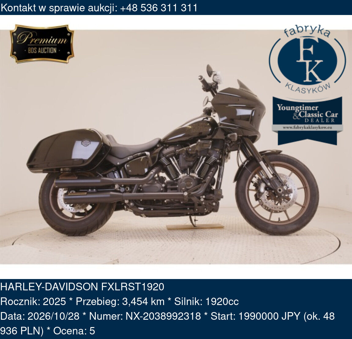 HARLEY-DAVIDSON FXLRST1920 2025 - zdjęcie 2