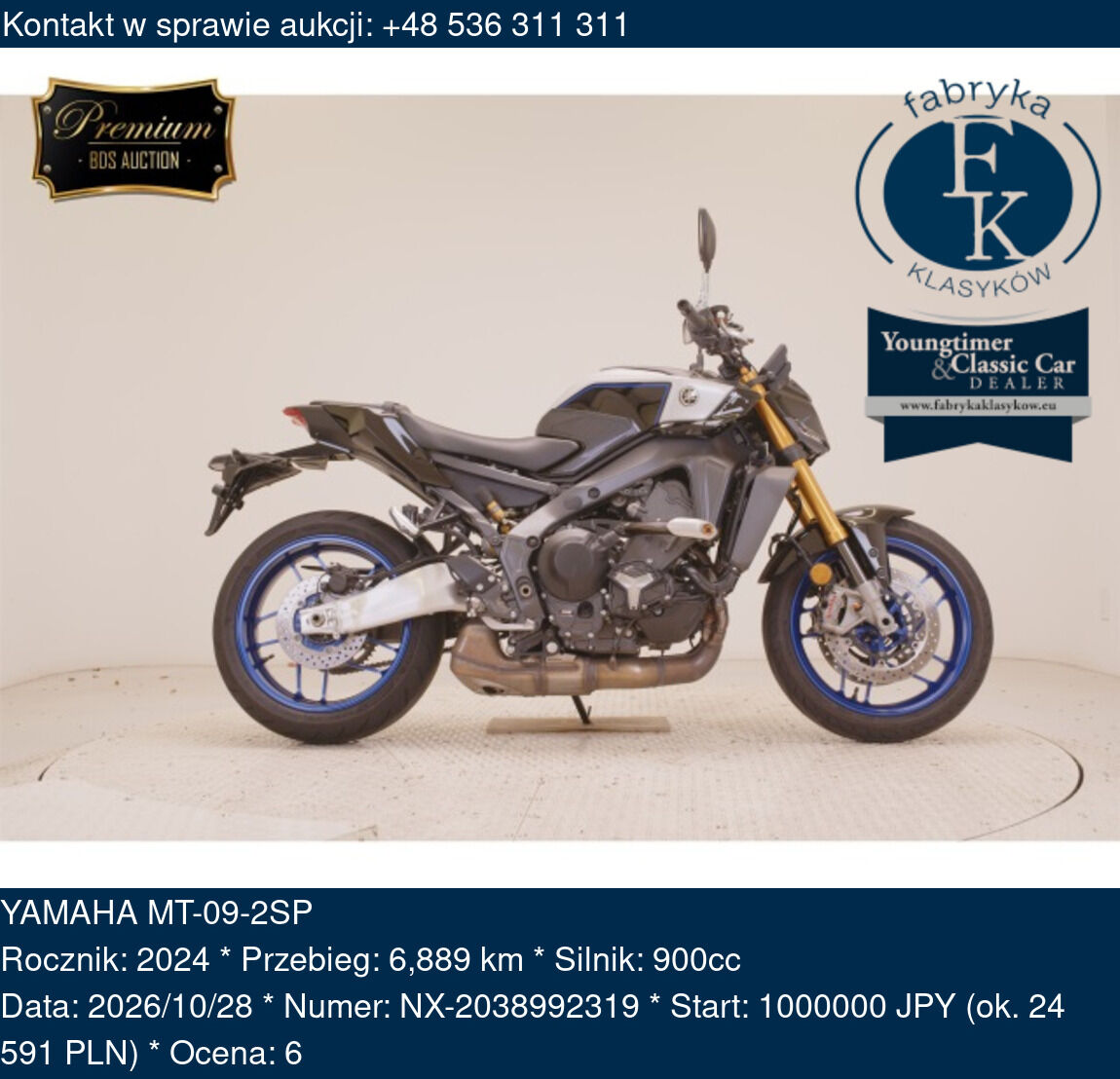 YAMAHA MT-09-2SP 2024 - zdjęcie 2