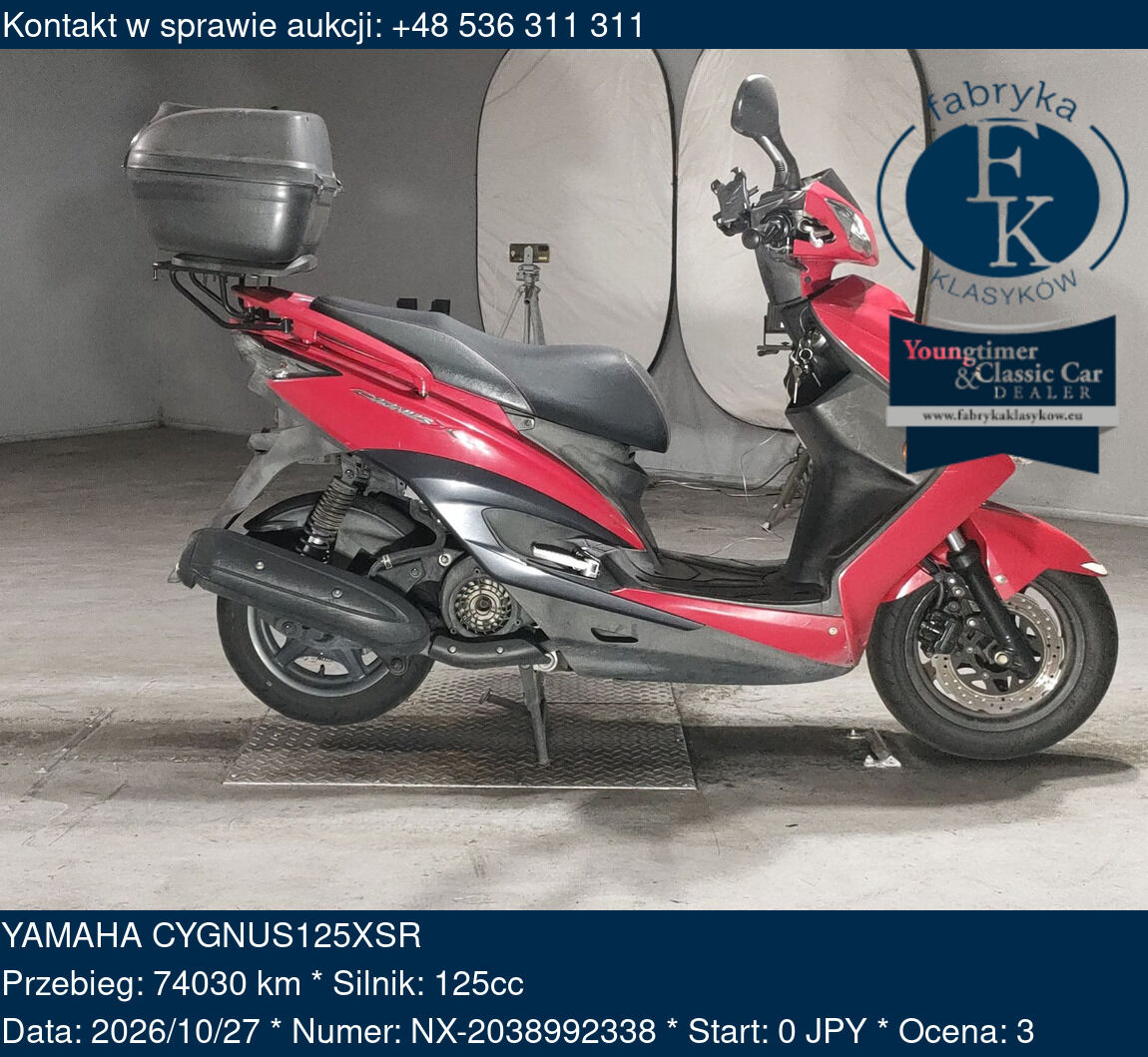 YAMAHA CYGNUS125XSR  - zdjęcie 2